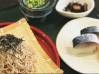 ランチ　サバ寿司とうどん／そば定食